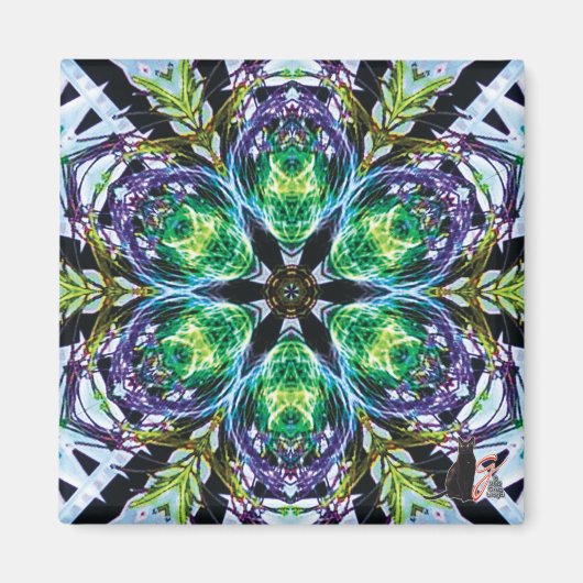 Peulen Kaleidoscoop Magneet (Voorkant)