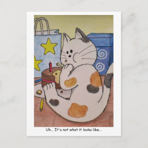 Peuten Hier Briefkaart "Oeps"