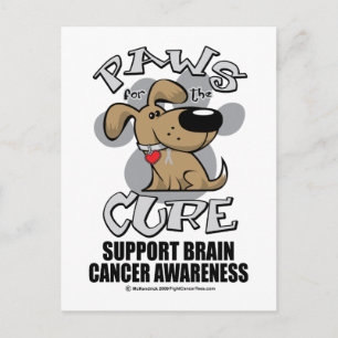 Peuten voor de Cure Dog Brain Cancer Briefkaart