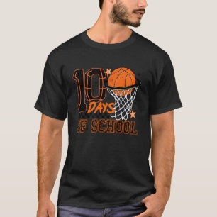 Peuter 100 dagen schooljongen, basketbal 100 dagen t-shirt