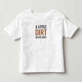 Peuter basis t-shirt een beetje vuil doet nooit pi