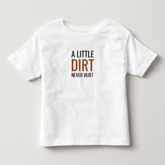 Peuter basis t-shirt een beetje vuil doet nooit pi