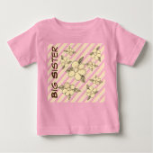 Peuter Big Sister Roze Fancy T-shirt (Voorkant)