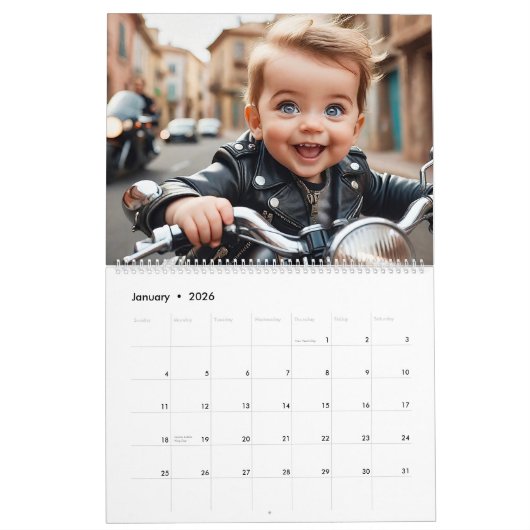 Peuter Biker Club Motorcycle Adventure 2026 Kalender (Jan 2026)