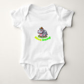 Peuter bodysuit met Moo Deng (Voorkant)