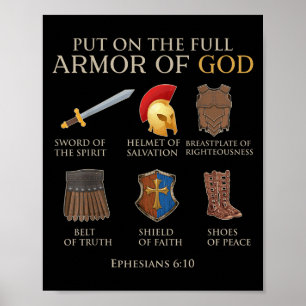 Peuter Boy Armour van God Brother Son Mannen Kind  Poster