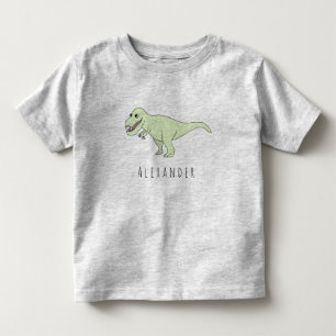 Peuter Boy Doodle T-Rex Dinosaurus met naam Kinder Shirts
