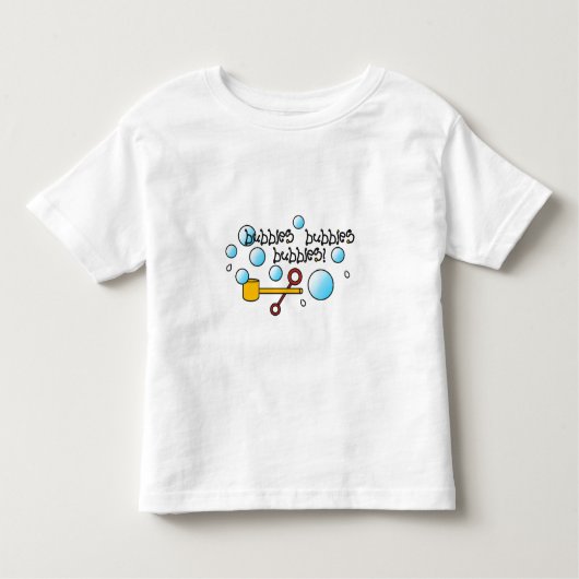 Peuter Boys, Meisjes Bubbels, Bubbels T Shirt (Voorkant)