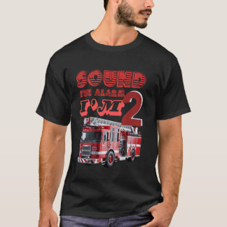 Peuter brandweerman Fun Fire Truck Verjaardag Jong T-shirt