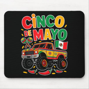 Peuter feestshirt met vrachtwagen cinco de mayo muismat