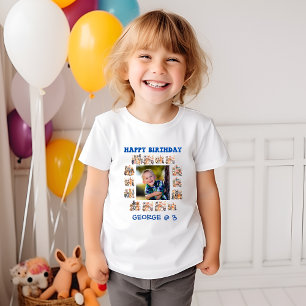 Peuter Foto Partij Dieren Thema Verjaardag Kinder Shirts