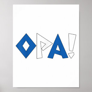 Peuter Griekse-shirt Griekenland Vlag Grappige Bab Poster