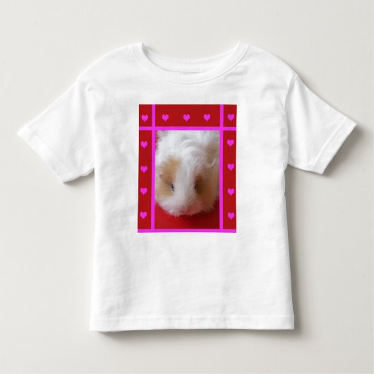 Peuter Guinee Pig Hearts T Shirt (Voorkant)