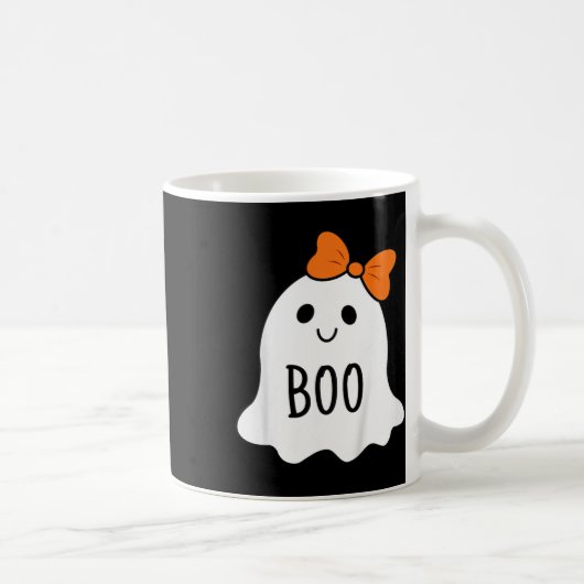 Peuter Halloween Boo Ghost Met Een Bow Meisjes Hal Koffiemok (Rechts)