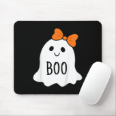 Peuter Halloween Boo Ghost Met Een Bow Meisjes Hal Muismat (Met muis)