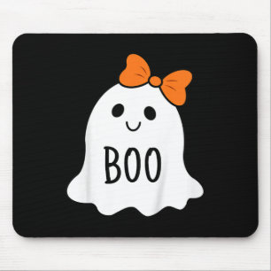 Peuter Halloween Boo Ghost Met Een Bow Meisjes Hal Muismat