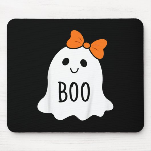 Peuter Halloween Boo Ghost Met Een Bow Meisjes Hal Muismat (Voorkant)