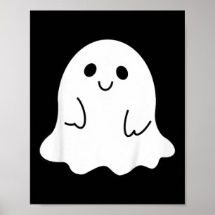 Peuter Halloween Boo Ghost Met Een Bow Meisjes Hal Poster