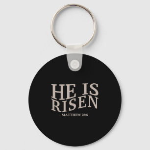 Peuter Hij is verrezen Christelijke paasgod Zuster Sleutelhanger