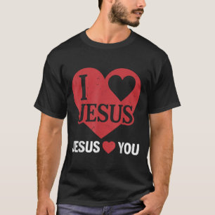 Peuter Ik hou van Jezus houdt van jou Ik hou van j T-shirt
