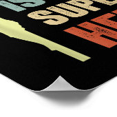 Peuter Jesus is mijn superheld Christelijk Godszoo Poster (Hoek)