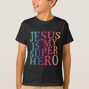 Peuter Jesus is mijn superheld Christelijk Godszoo T-shirt