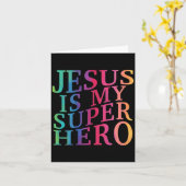 Peuter Jezus Is Mijn Superheld Christelijke God Zo Kaart (Gele Bloem)