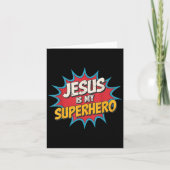 Peuter Jezus Is Mijn Superheld Christelijke God Zo Kaart (Voorkant)