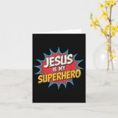 Peuter Jezus Is Mijn Superheld Christelijke God Zo Kaart (Gele Bloem)