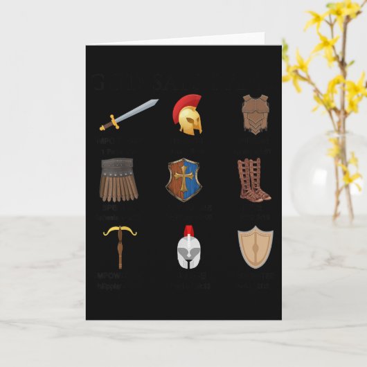 Peuter Jongen God Zegt Ik Ben Wapenrusting Van God Kaart (Gele Bloem)