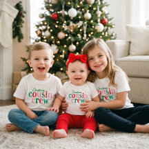 Peuter Kerst Cousin Crew Matching Familie