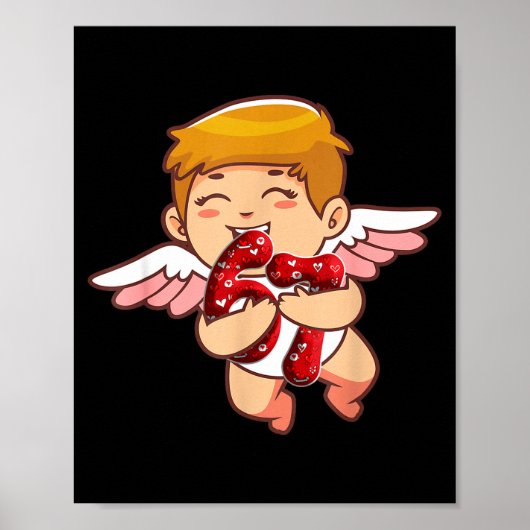 Peuter Kinderen 6 7 Meme Zes Zeven Knuffel Valenti Poster (Voorkant)