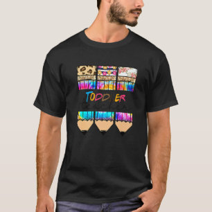 Peuter Lerares Luipaard Tie Dye Potlood Terug naar T-shirt