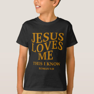 Peuter Meisje Jezus Houdt Van Mij Dit Weet Ik Chri T-shirt