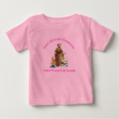 Peuter Meisje Roze St. Francis Assisi Katholiek (Voorkant)