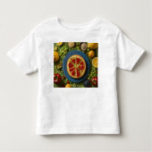 Peuter met eten kinder shirts (Voorkant)