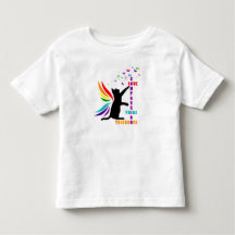 Peuter Regenboog Pride Kat en Vlinder Shirt