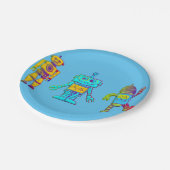 Peuter Robot Ontwerp Papieren Bordje (Gekanteld)