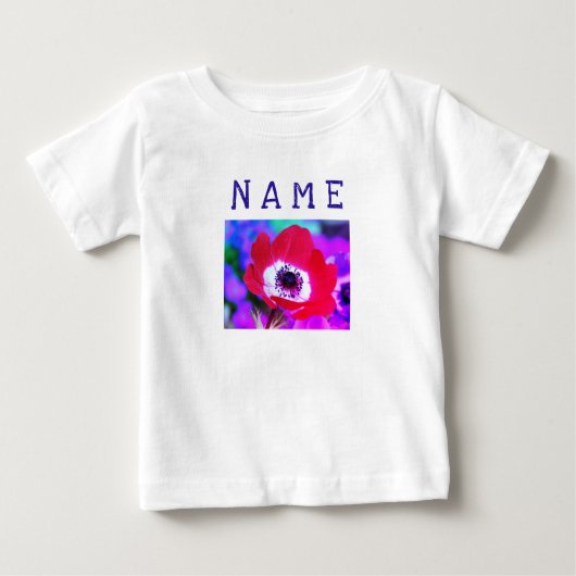 Peuter Ruffle T-shirt HAPPY SEED KIDS POPPY & NAAM (Voorkant)