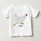 Peuter Ruffle T-shirt HART EN HARDLOPEN HEN (Voorkant)