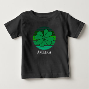 Peuter St. Patrick's Day Naam 4 Bladklaver Retro