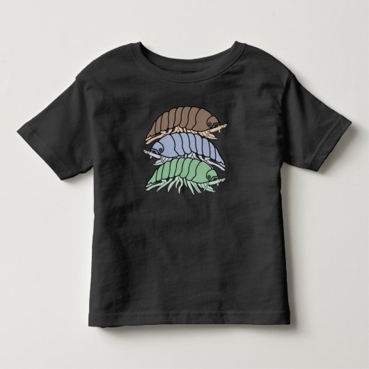 Peuter T-shirt - 3 pissebedden (levendig) (Voorkant)