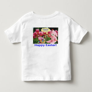 Peuter t-shirt. Fijne Pasen. alpaca/konijn Kinder Shirts