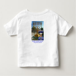 Peuter t-shirt. Gelukkige Chanoeka! leeuw Kinder Shirts