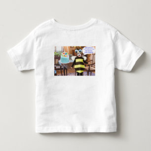 Peuter t-shirt. Gelukkige Verjaardag. bijenhond Kinder Shirts