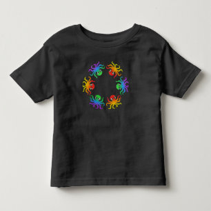 Peuter T-shirt - Gradiënt Octopus (levendig)