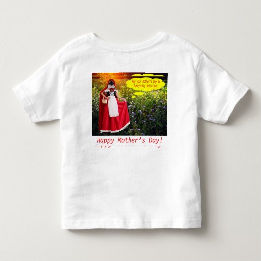 Peuter t-shirt. Happy Moederdag. ragdollcat/litt Kinder Shirts (Achterkant)