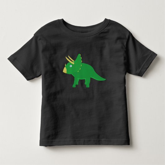 Peuter T-shirt met een cartoon Triceratops (Voorkant)