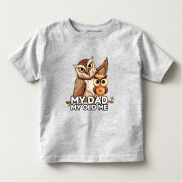 Peuter T-shirt: Mijn vader Mijn oude ik (grijs) Kinder Shirts