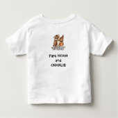 Peuter T-shirt: Mijn vader Mijn oude ik (wit) Kinder Shirts (Achterkant)